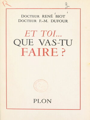 cover image of Et toi... que vas-tu faire ?